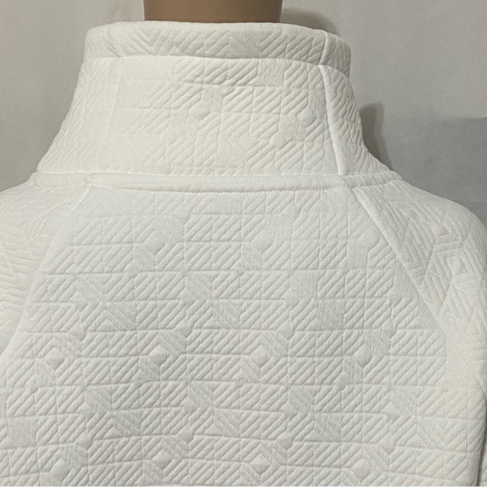 Athleta Jacquard Elevation Pullover In White-Small - image 5